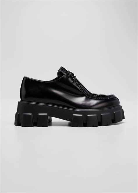 prada mocasini|platform loafers Prada.